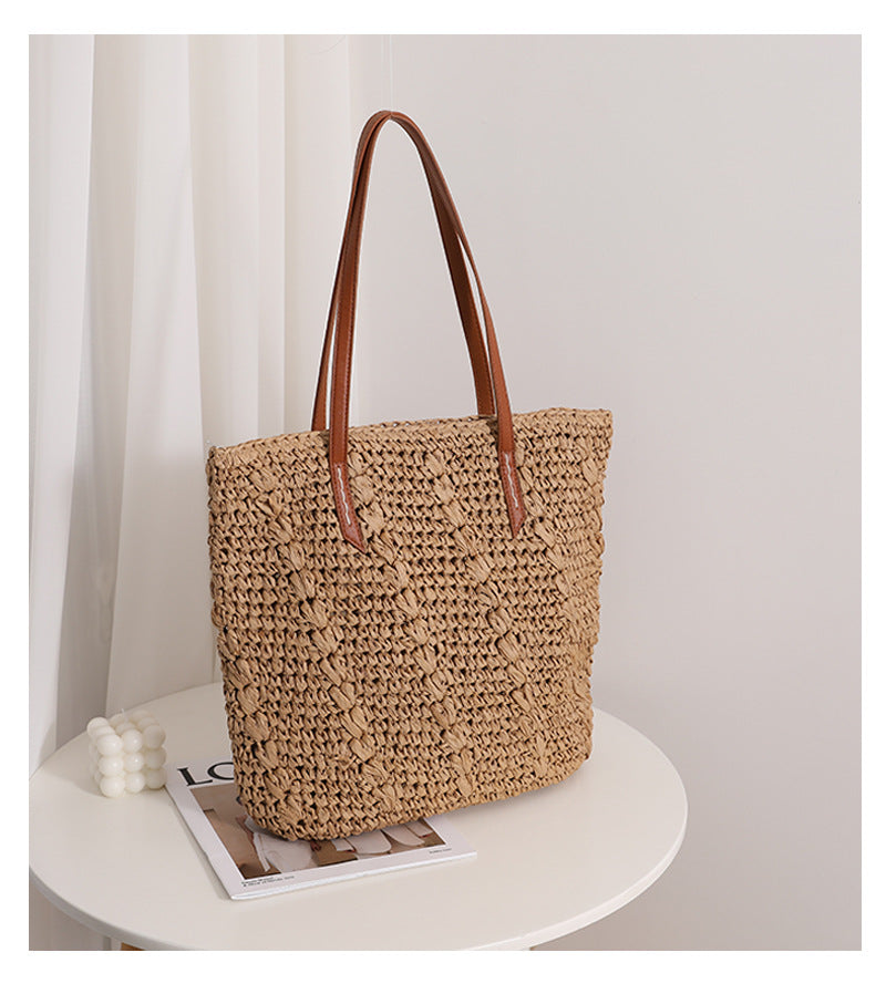 Damen Handgefertigte Baumwoll-Strandtasche Brehn