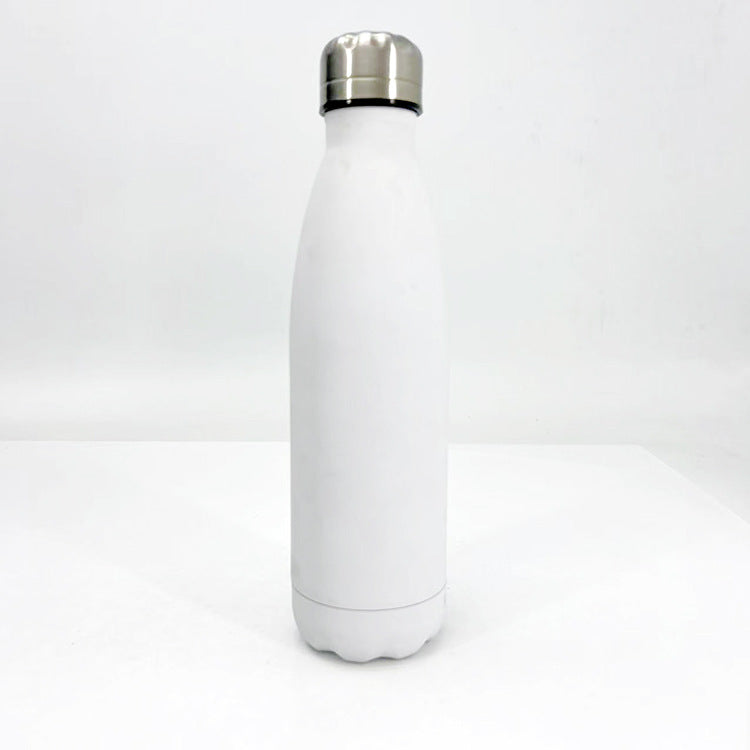 Damen stilvolle Edelstahl Trinkflasche mit rutschfester Silikonhülle Brehn