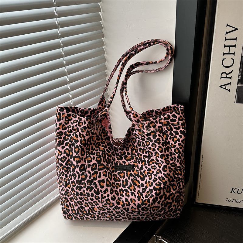 Umweltfreundliche wiederverwendbare Leopardentierdruck-Tasche Brehn