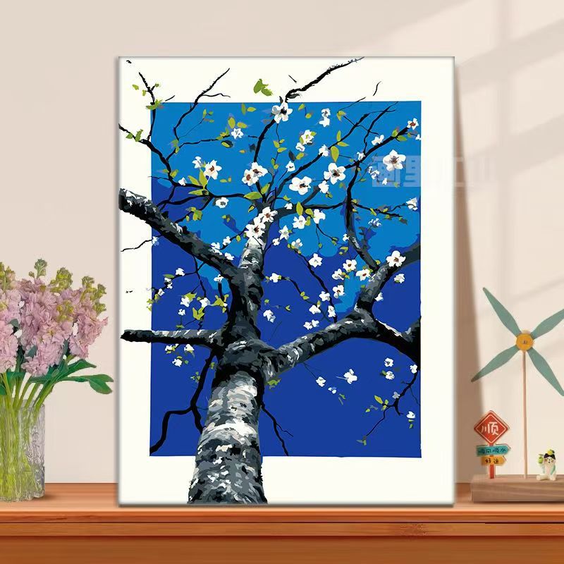 Florale Baumillustration Leinwandkunst Brehn