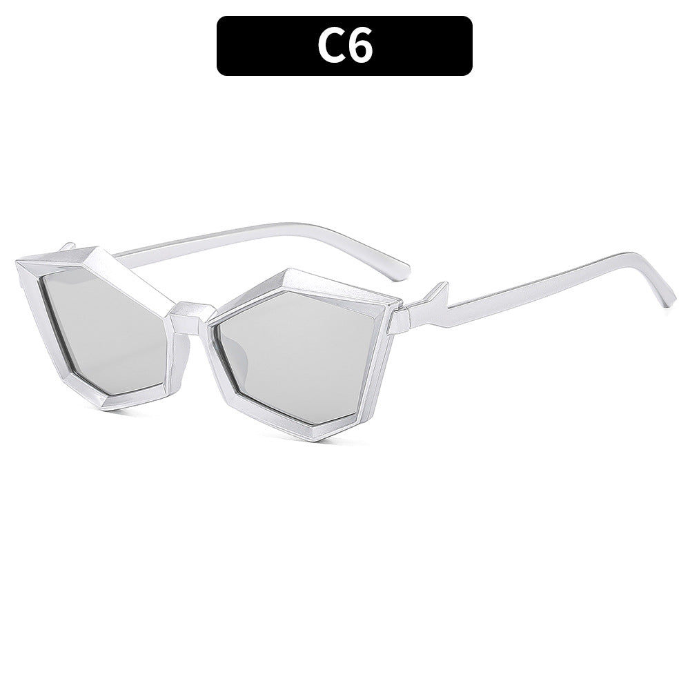 Geometrische Rahmen Sonnenbrille