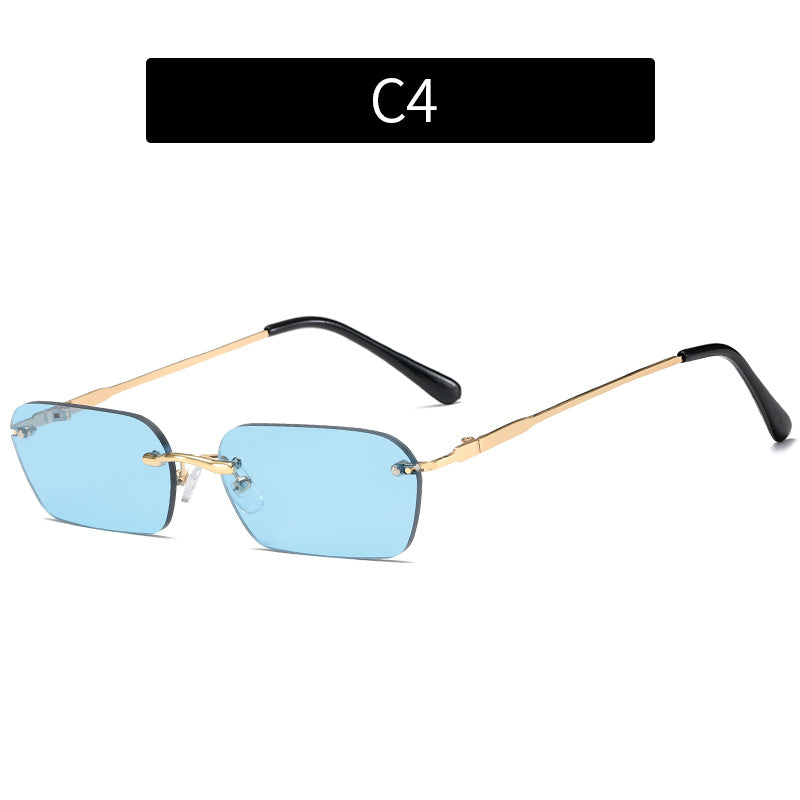 Premium geometrische Rahmensonnenbrille