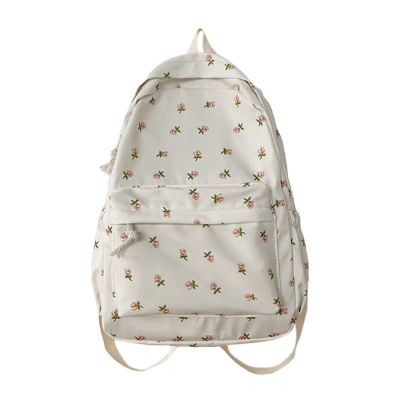 Blumenmuster Canvas Rucksack Brehn