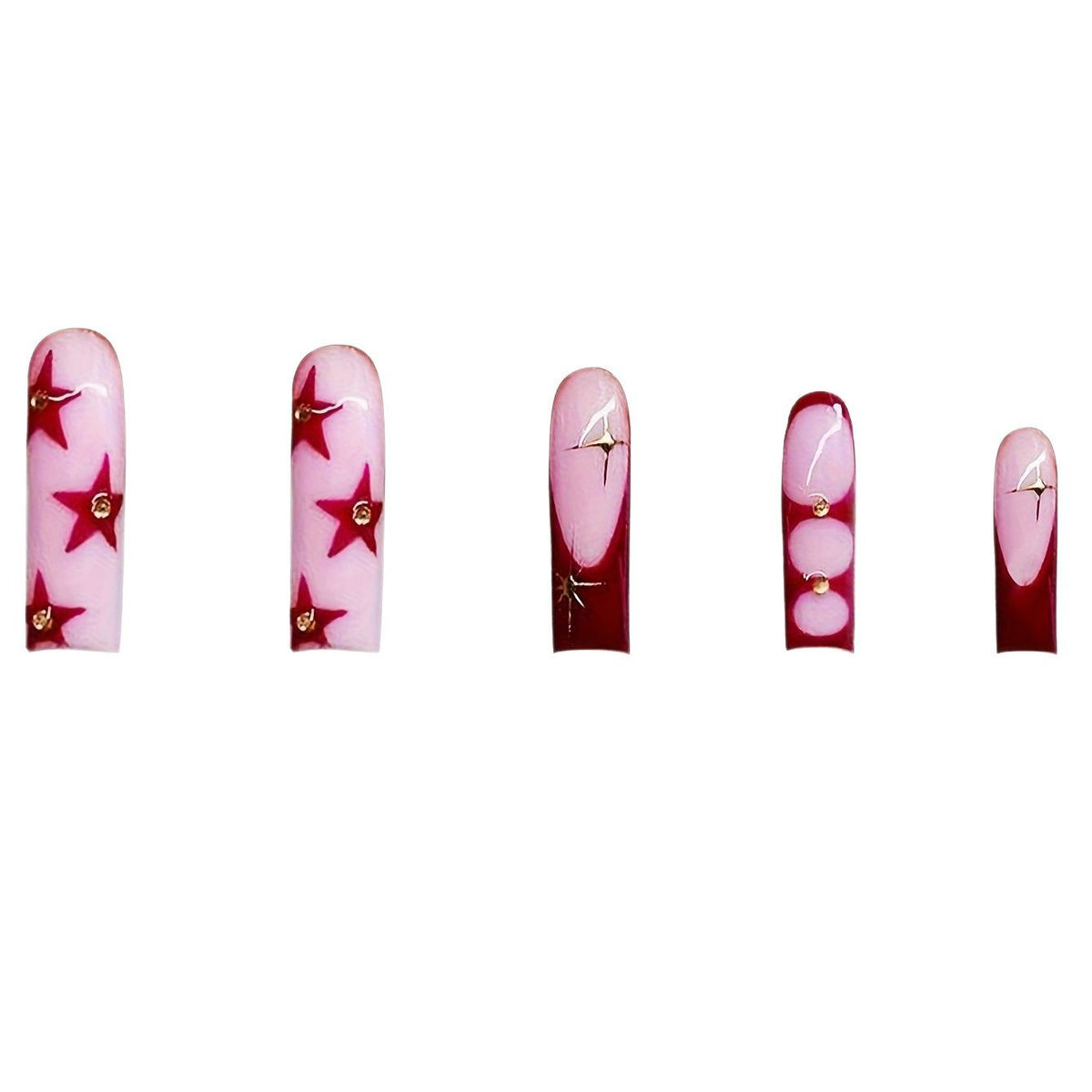 Künstlerisches Press-On Nageldesign Brehn