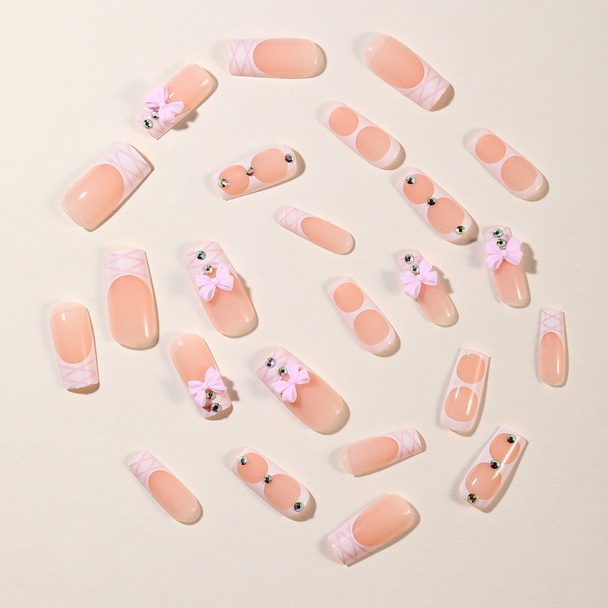 Designer Floral Acryl-Nagelerweiterungen Brehn