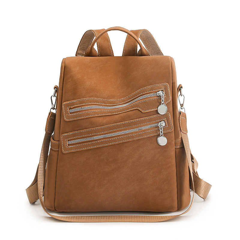 Stylischer Multi-Reißverschluss-Rucksack Brehn