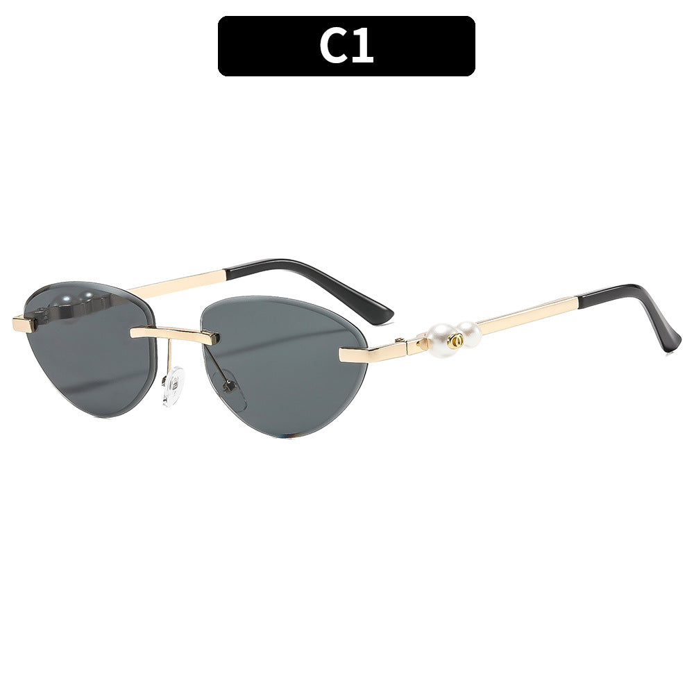 Luxuriöse dekorative Katzenaugen-Sonnenbrille