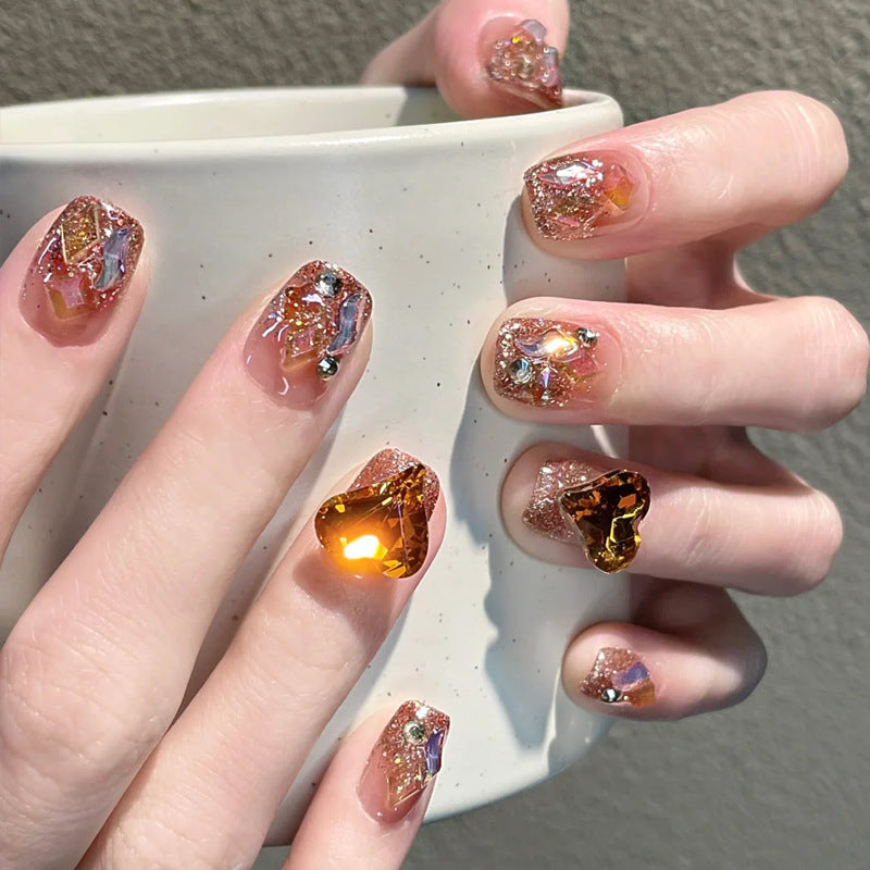 Iridescente Press-On Nagelset Brehn