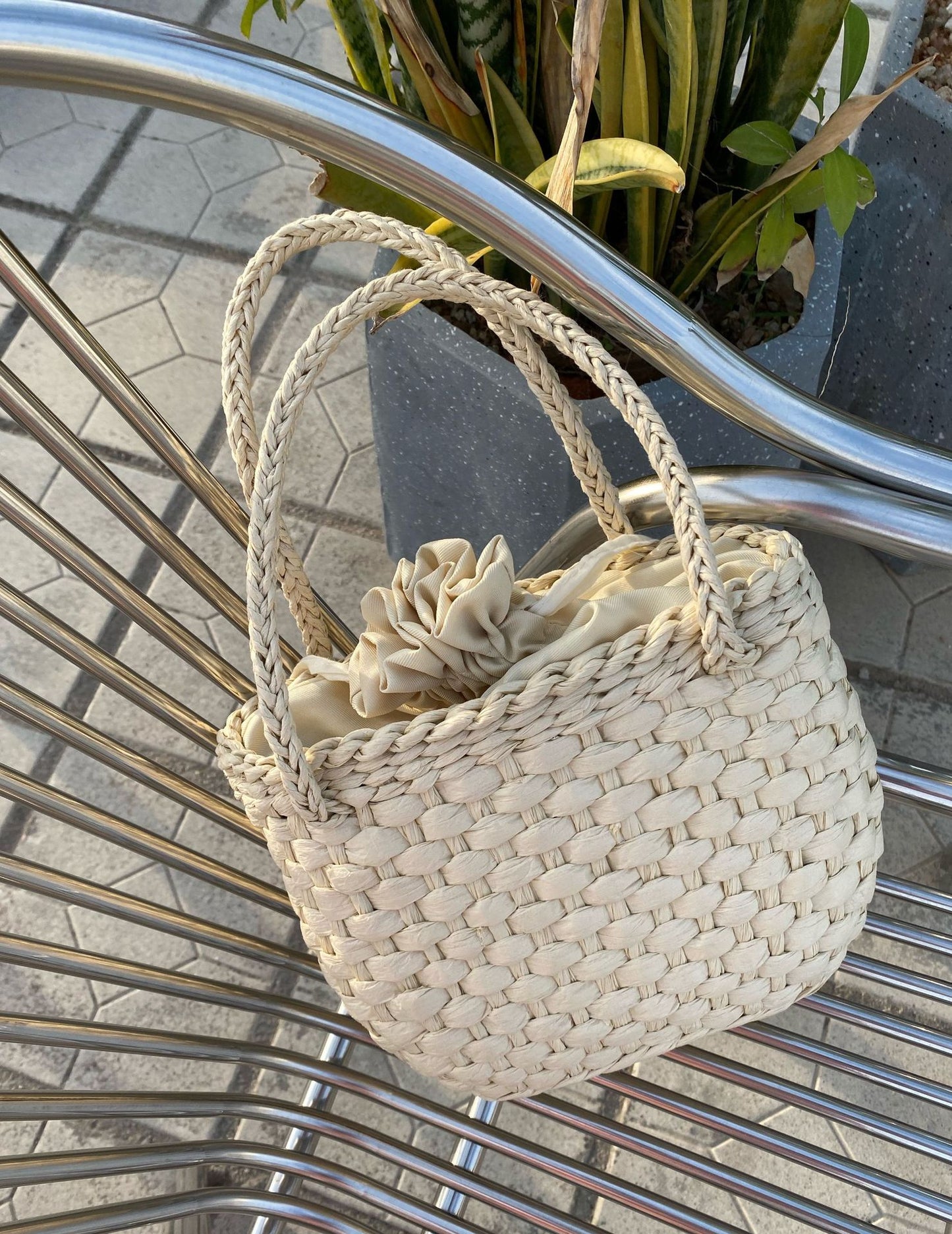 Damen Geflochtene Tasche Brehn