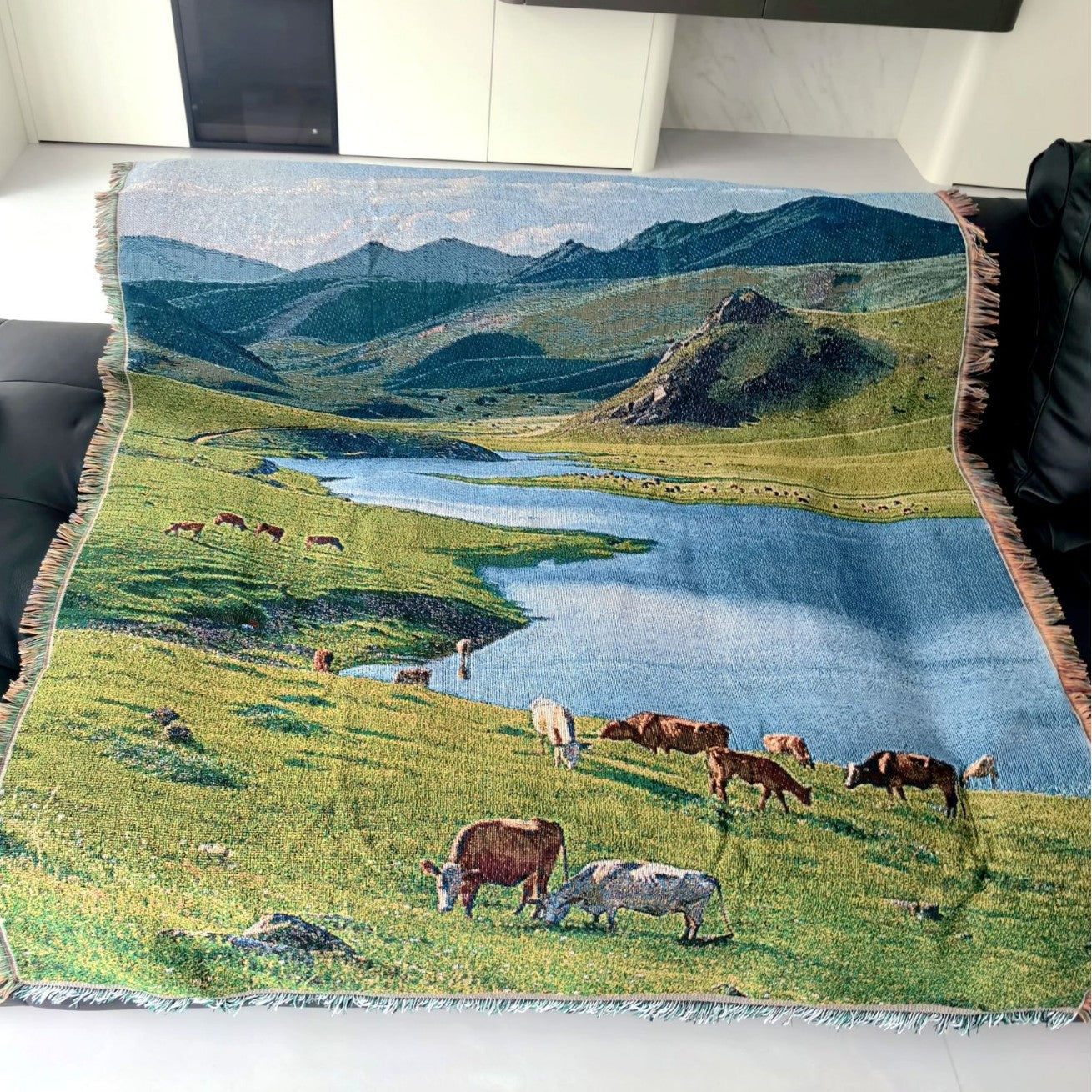 Szenische Küstenlandschaft Wurfdecke