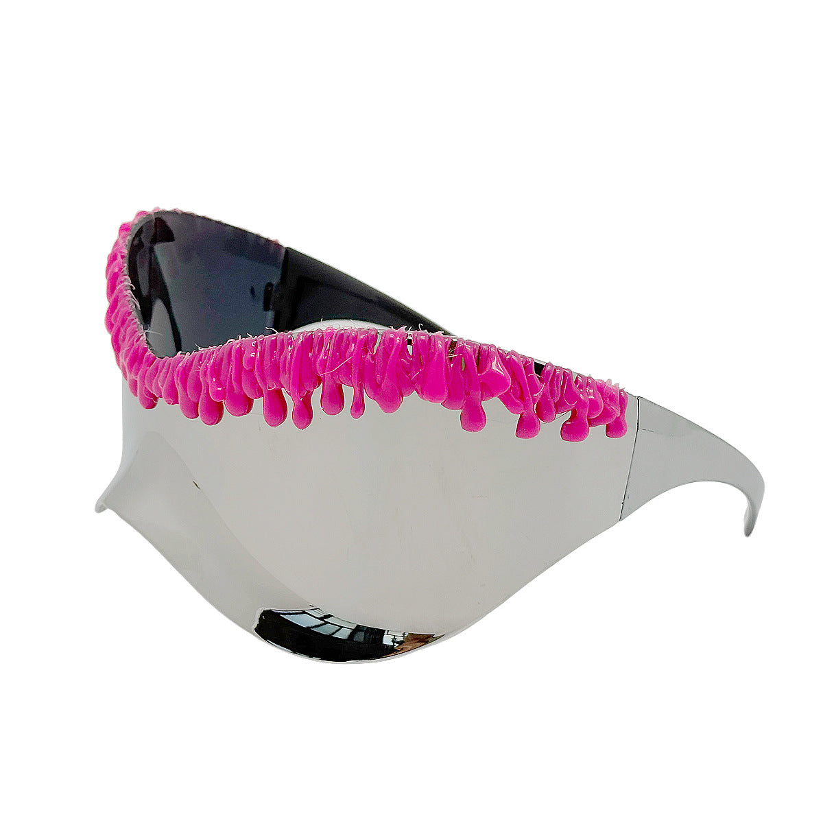 Damen futuristische Schutzbrille mit einzigartigem Wellenrahmen Brehn