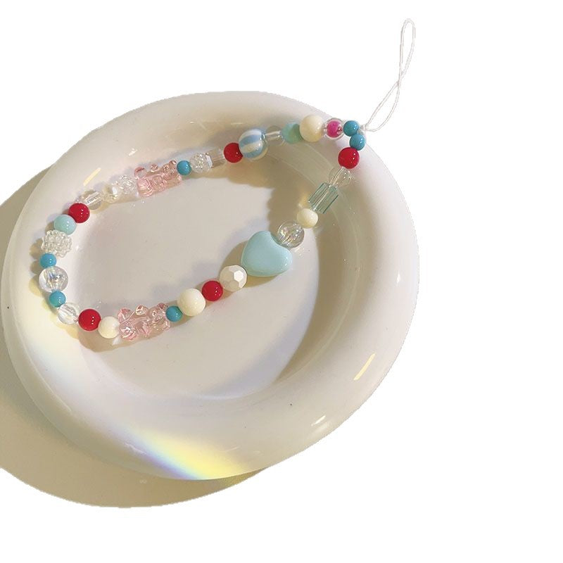 Farbige Perlen Charm Armband Brehn