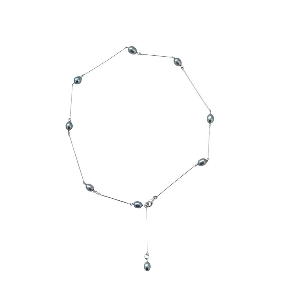 Elegante gestapelte Lariat-Halskette Brehn