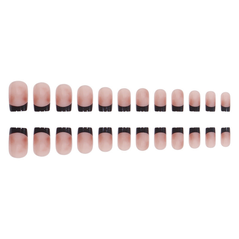 Elegante Ombre Französische Tipp Press-On Nägel Brehn