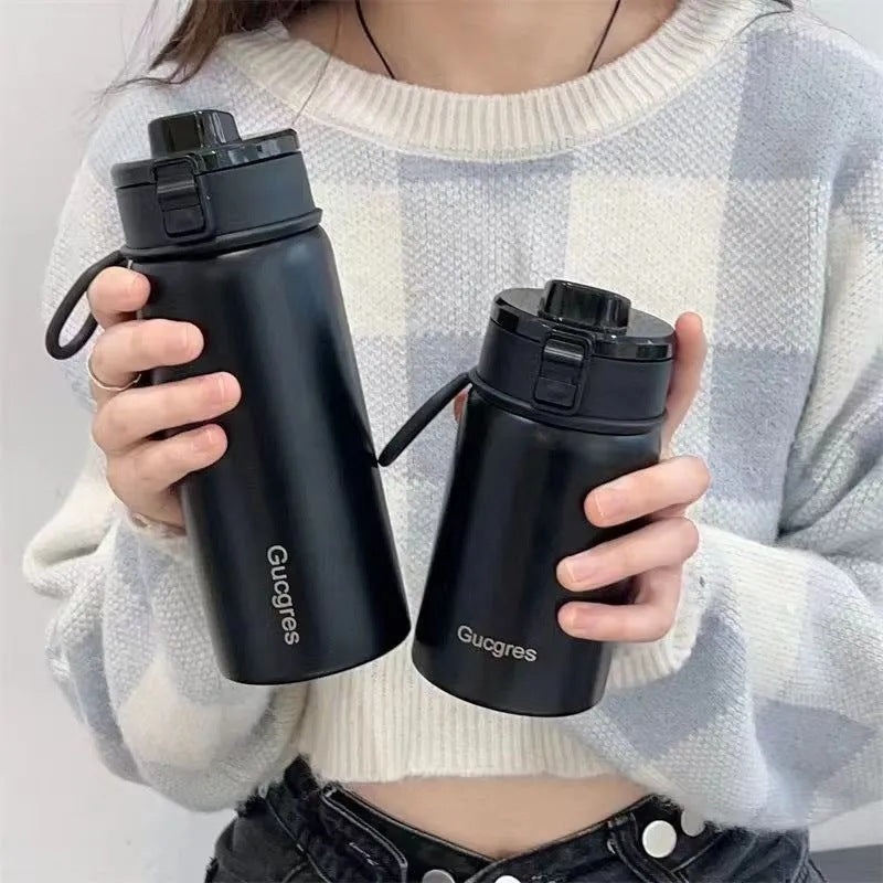Damen Isolierflasche mit praktischem Klappverschluss und ergonomischem Design Brehn