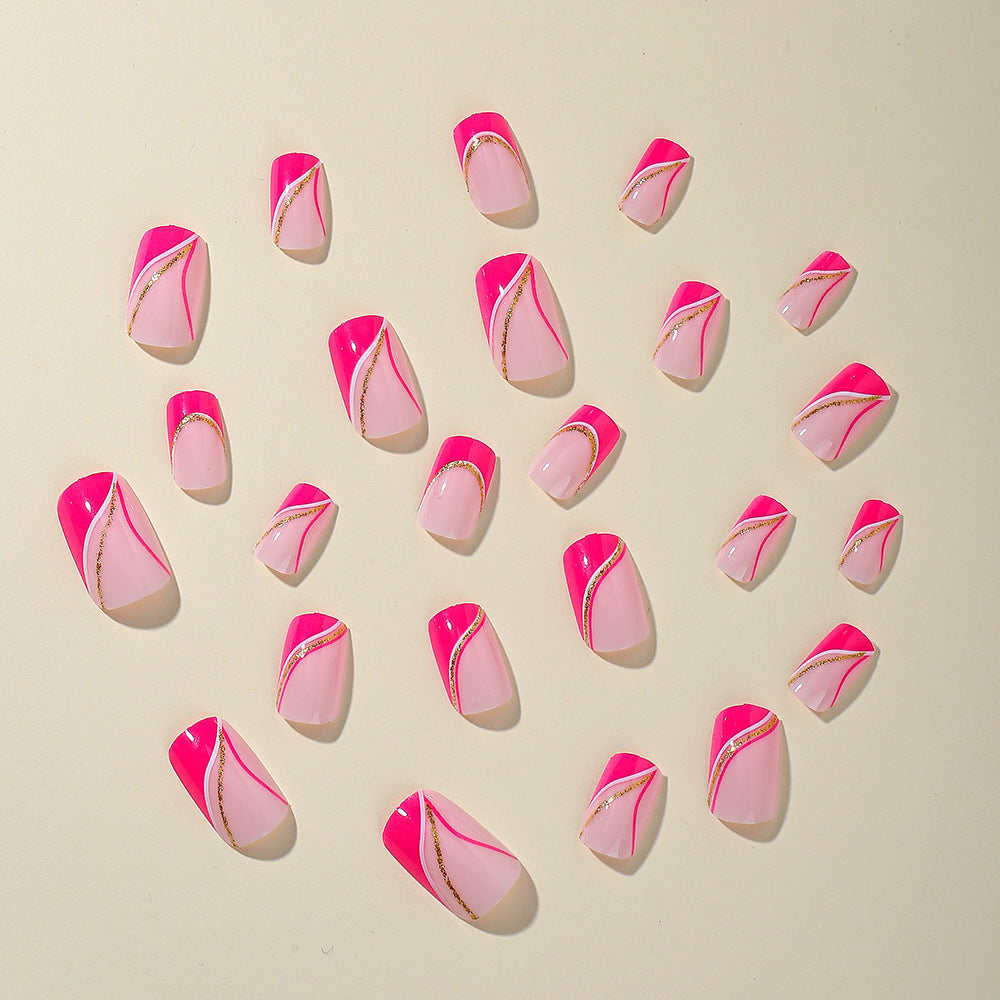 Glamouröse Farbverlauf Nagelkunst Verlängerungen Brehn