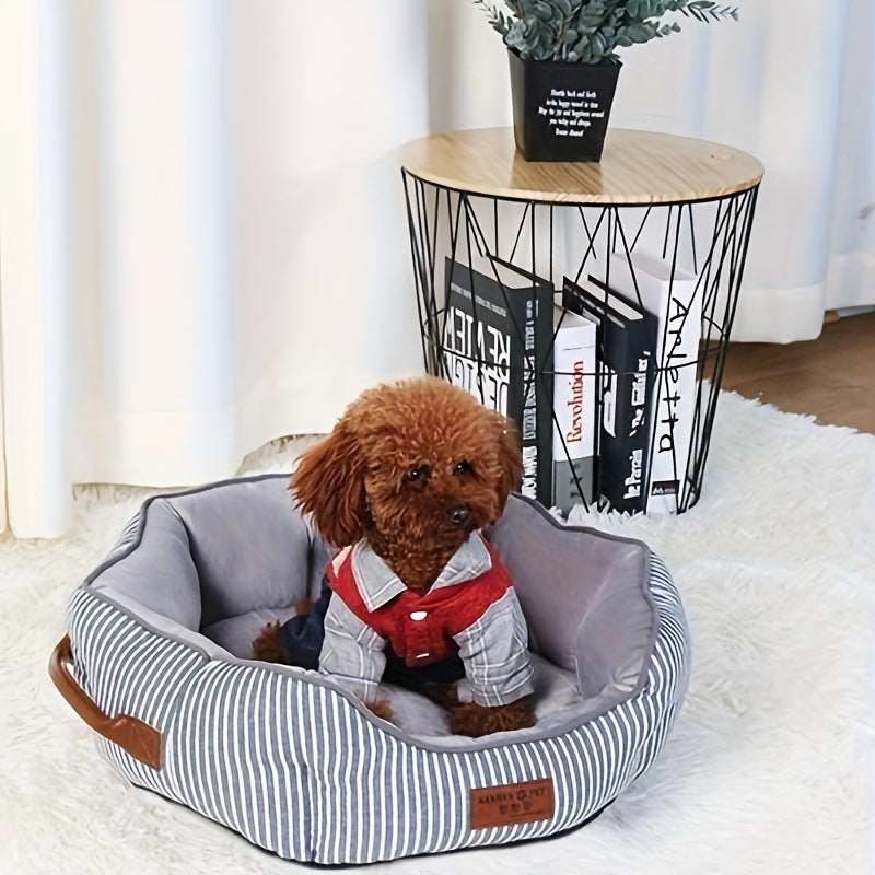 Achtkantiges Plüsch-Hundebett