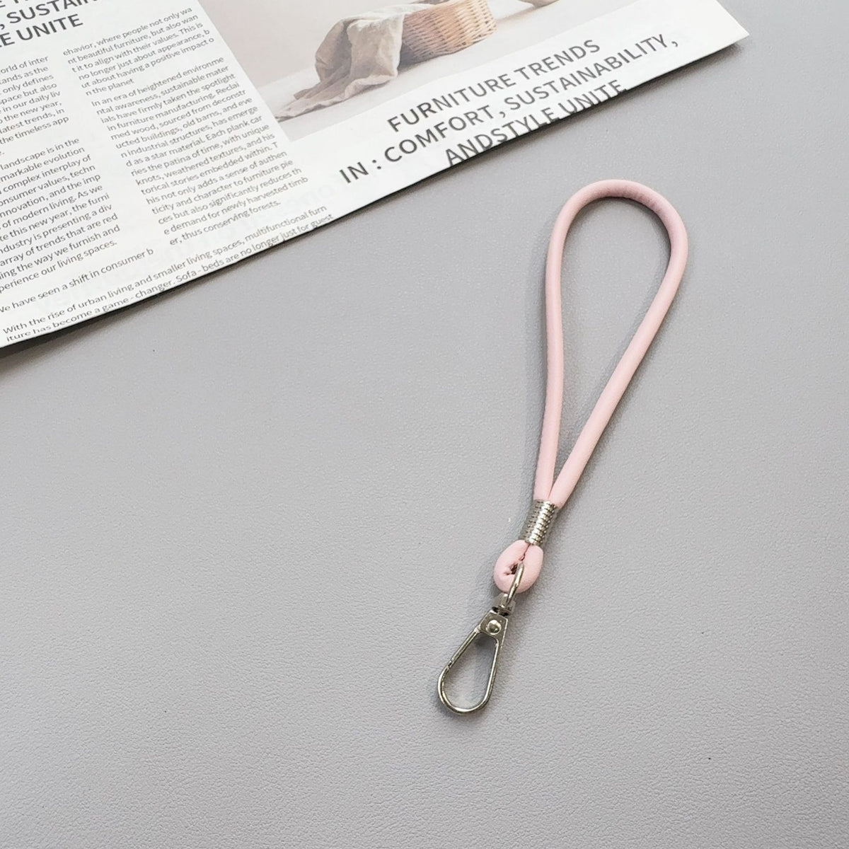 Premium Silikon Loop Schlüsselanhänger Halter Brehn