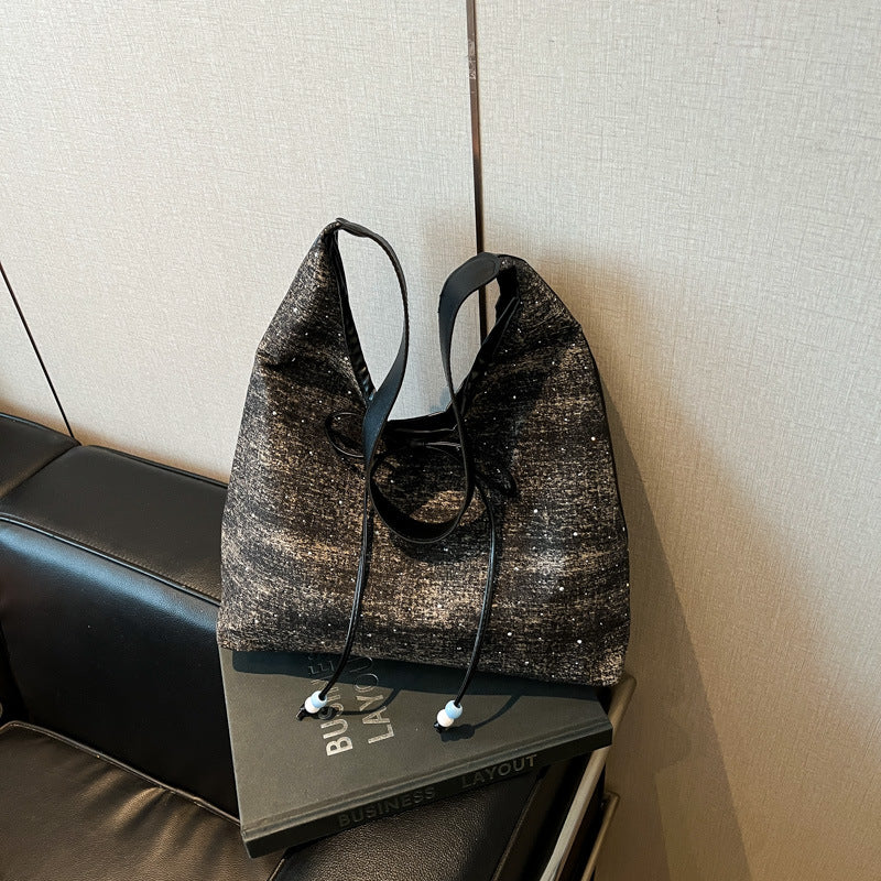 Bequeme Kordelzug-Eimer Tasche