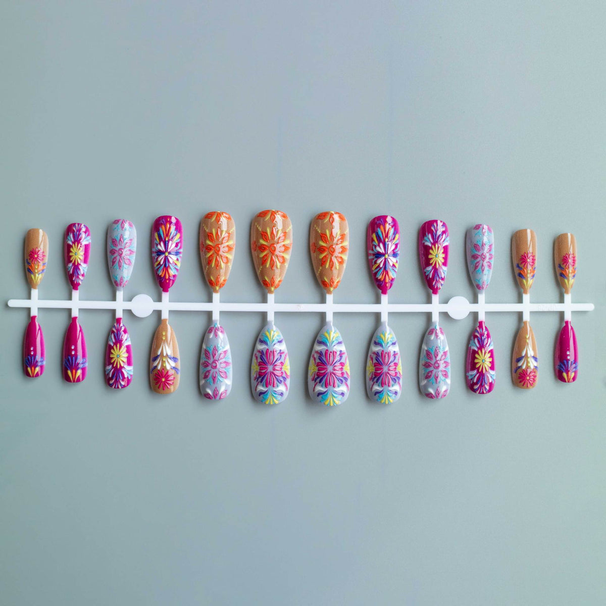 Kreatives Blumen-Acryl-Nagelkunst-Design-Kit