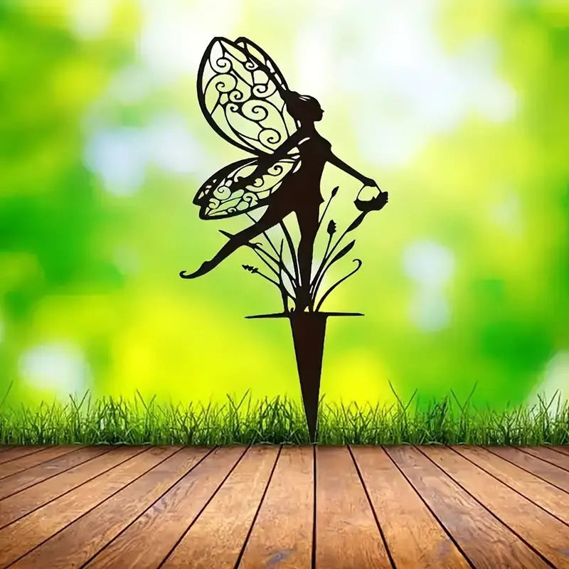 Gartenstecker mit Feenmotiv Brehn