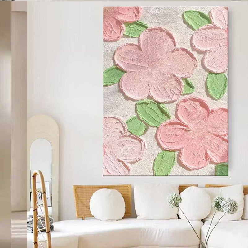 Texturiertes floralem Canvas Wandkunst