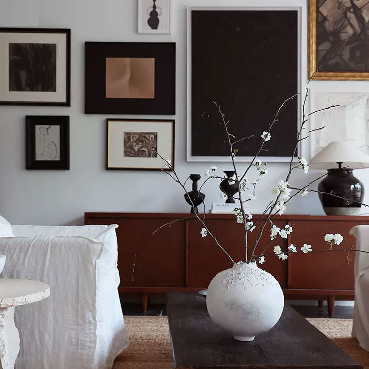 Elegante Texturierte Dekorative Keramikvase
