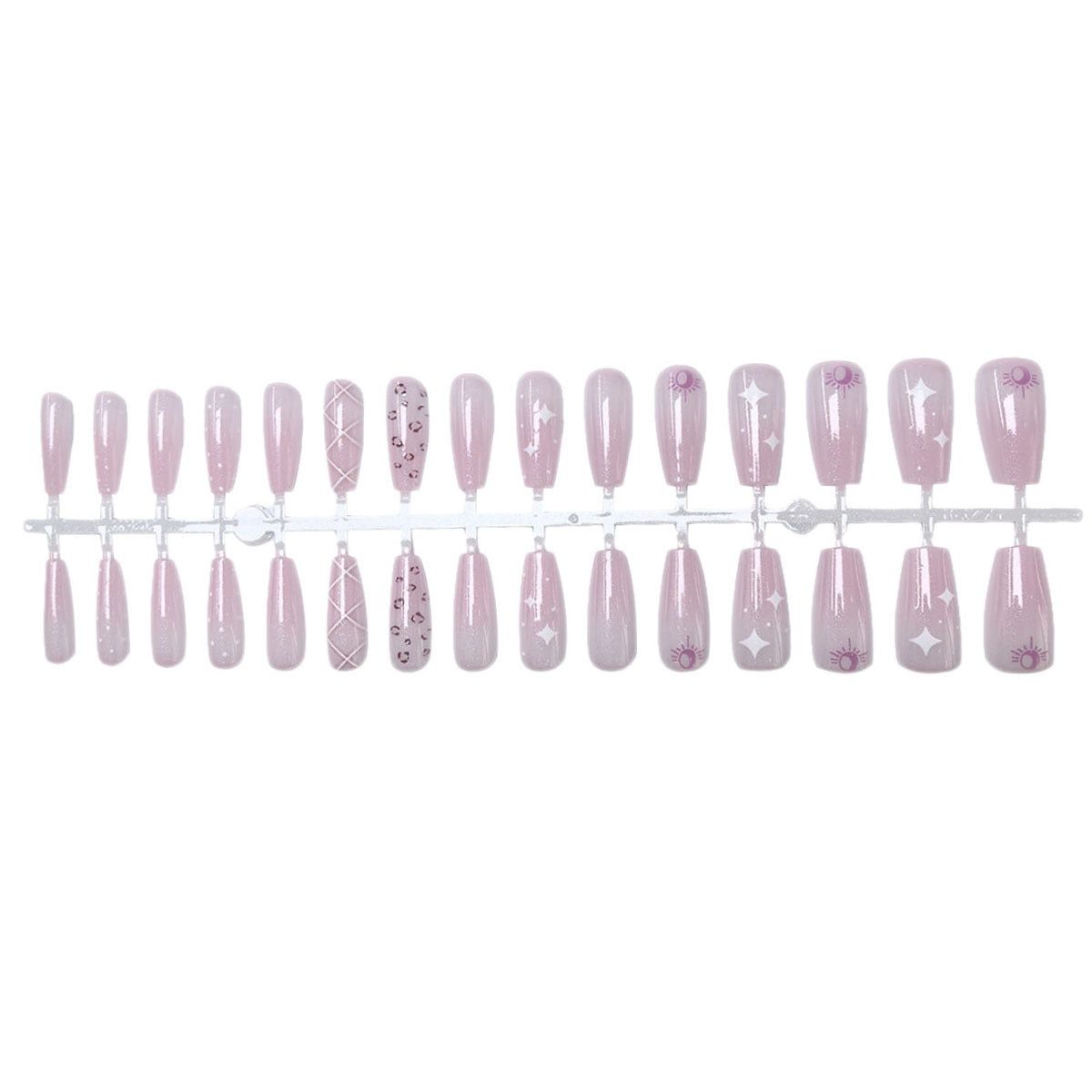 Elegantes Press-On-Nagelkunst-Set