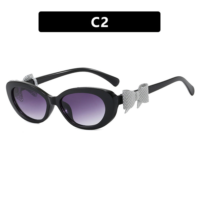 Damen modische Sonnenbrille mit verspieltem Schleifen-Design Brehn