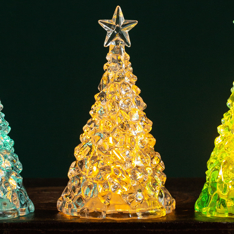 Glänzende LED Weihnachtsbaum Deko