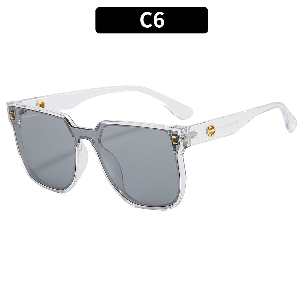Stylische Angular Übergroße Sonnenbrille
