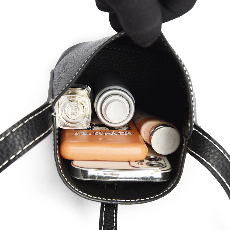 Kompakte Leder Crossbody Tasche