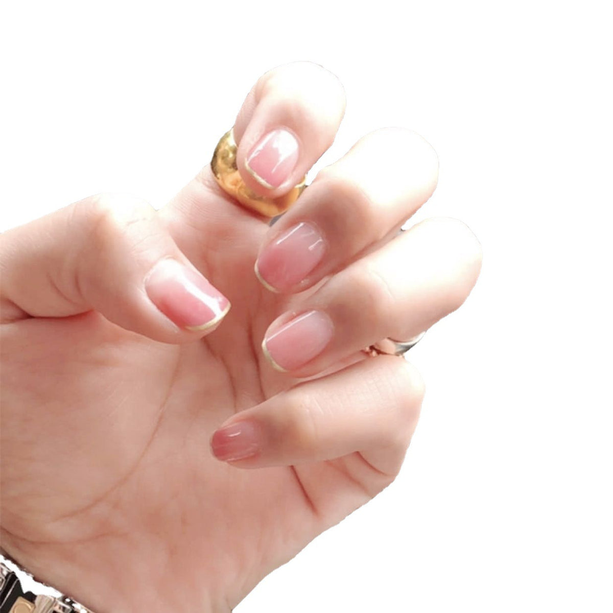 Kunstnägel mit Glitzerakzenten und natürlichem Finish Brehn