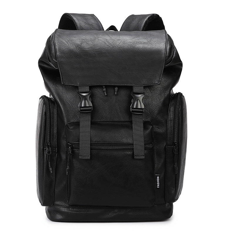 Vintage Stil Leder Rucksack Brehn