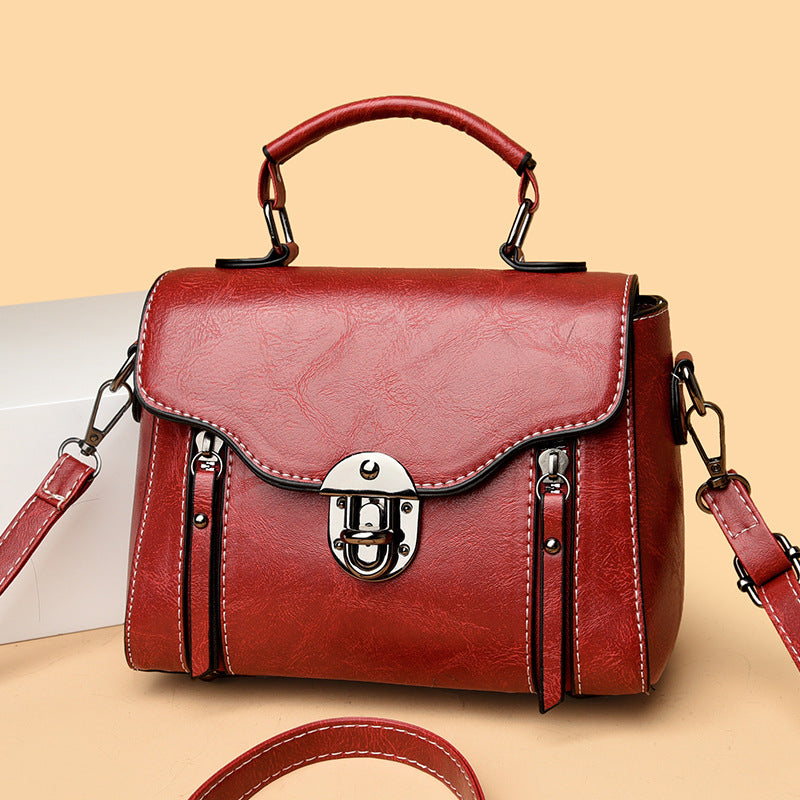 Vintage-Leder-Handtasche