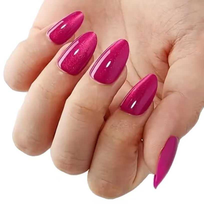 Langhaltendes glänzendes Press-On-Nagelset Brehn