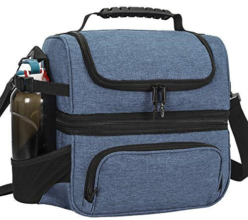 Isolierte Lunch-Tasche mit Mehreren Fächern und Flaschenhalter Brehn