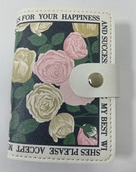 Blumenmuster Reißverschluss Geldbörse Brehn