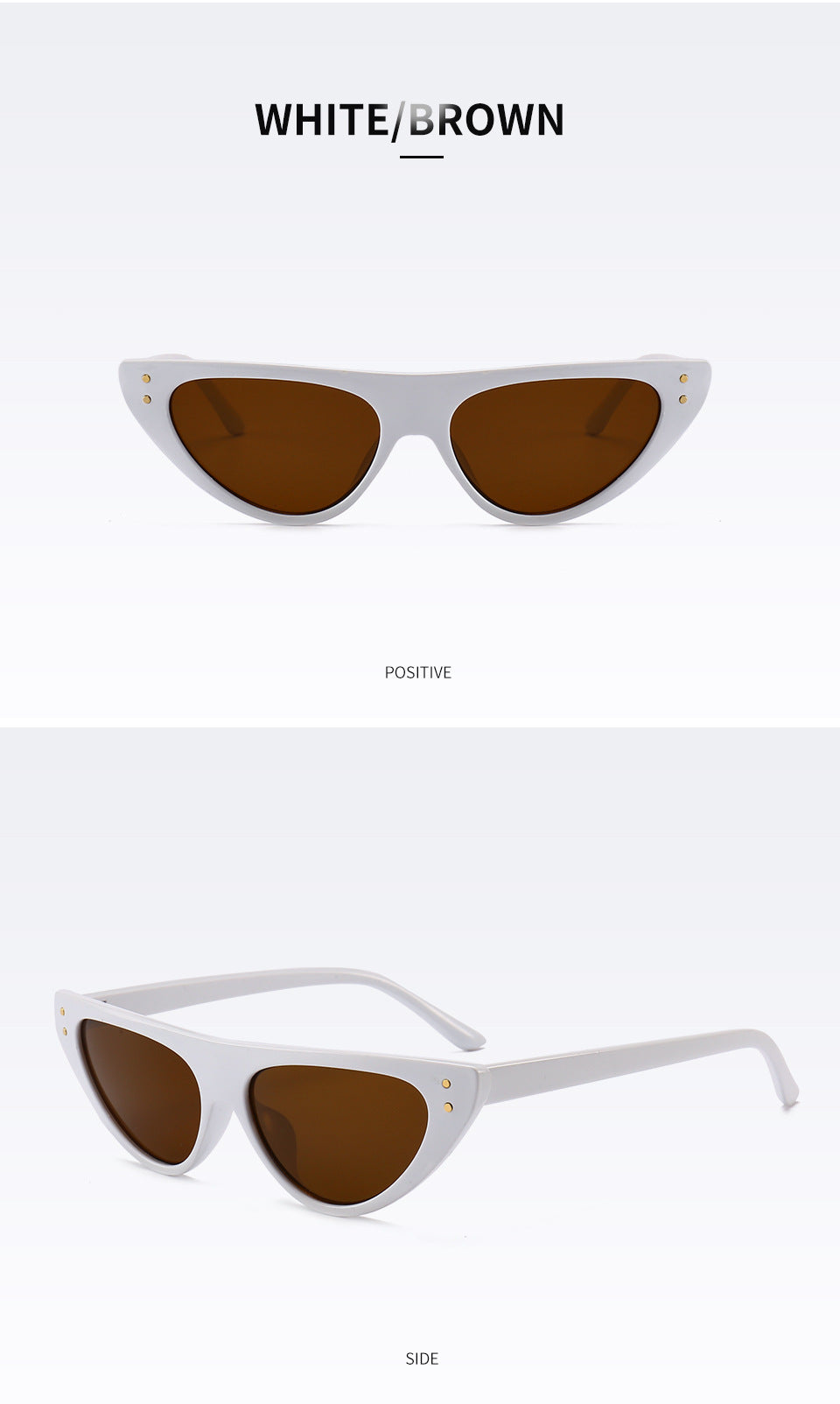 Chic Cat-Eye Sonnenbrille mit erhöhtem Design Brehn