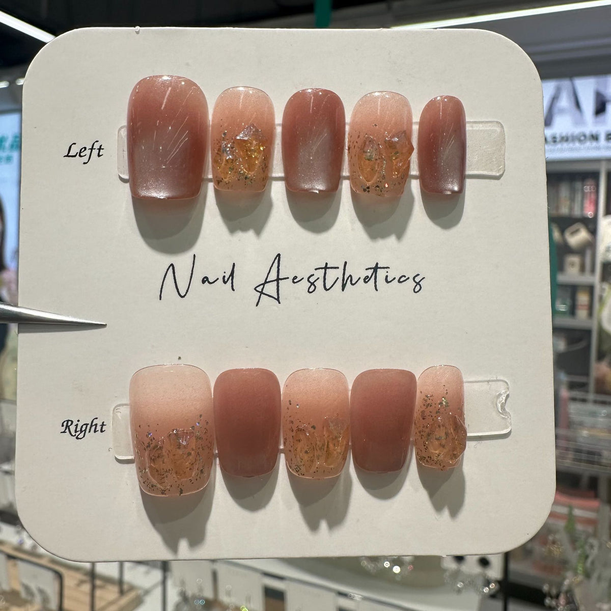 Ästhetisches Press-On Nagelset Brehn