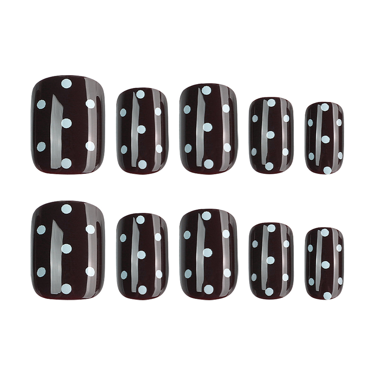 Kunstvolle Nagelkunst mit verspieltem Punktedesign Brehn