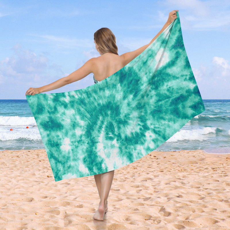 großzügig geschnittenes Strandtuch mit TIE-DYE-Muster Brehn