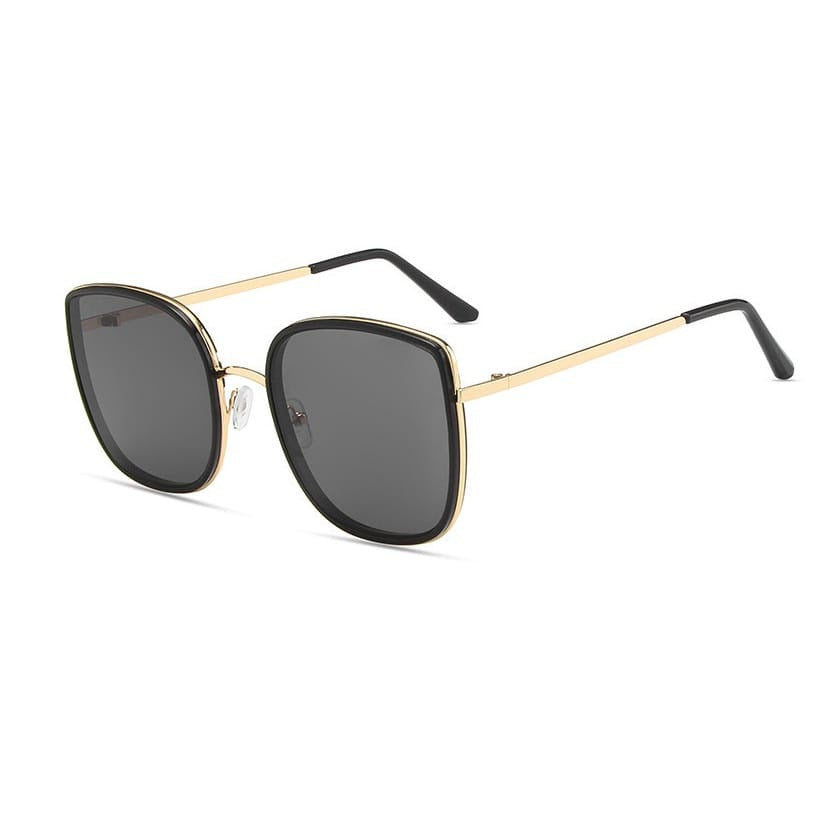 Damen moderne quadratische Sonnenbrille mit breiten Bügeln Brehn