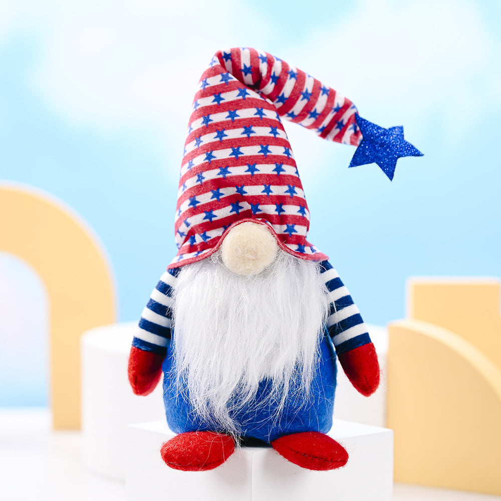 Festlicher Plüsch-Gnom-Figurine Brehn
