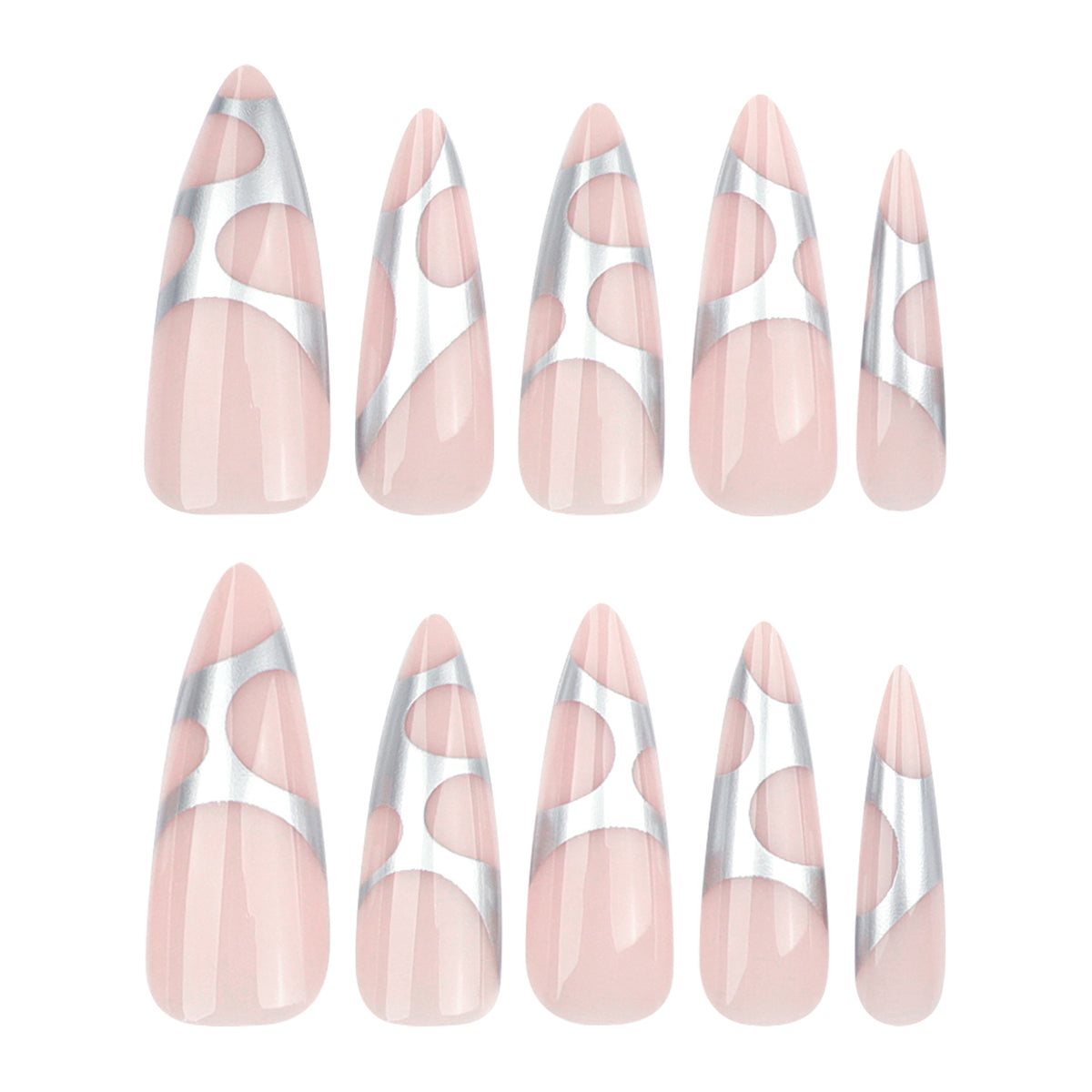 Kunstvolle Stiletto-Nägel mit modernem Design Brehn