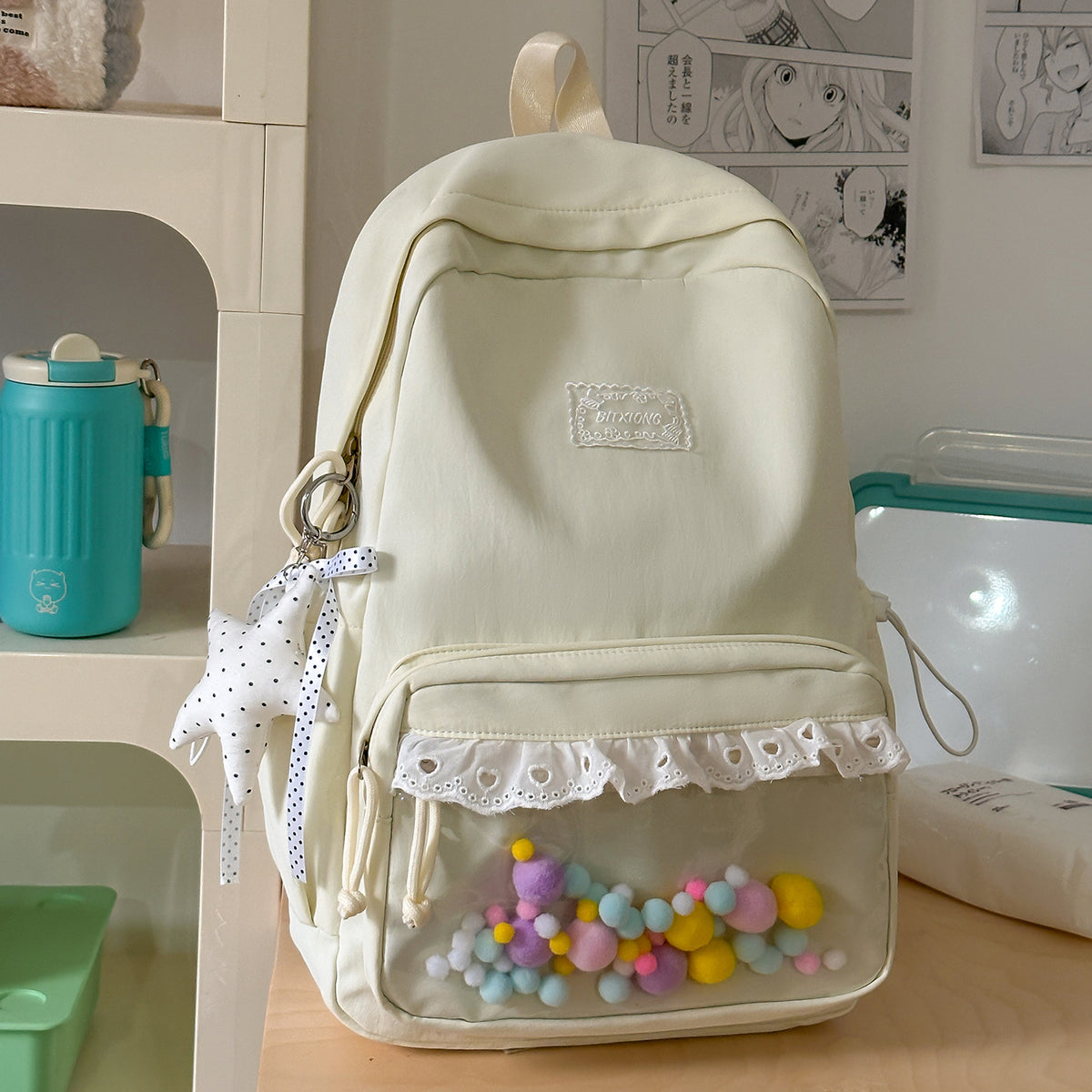 Stylischer Rüsch-Rucksack Brehn