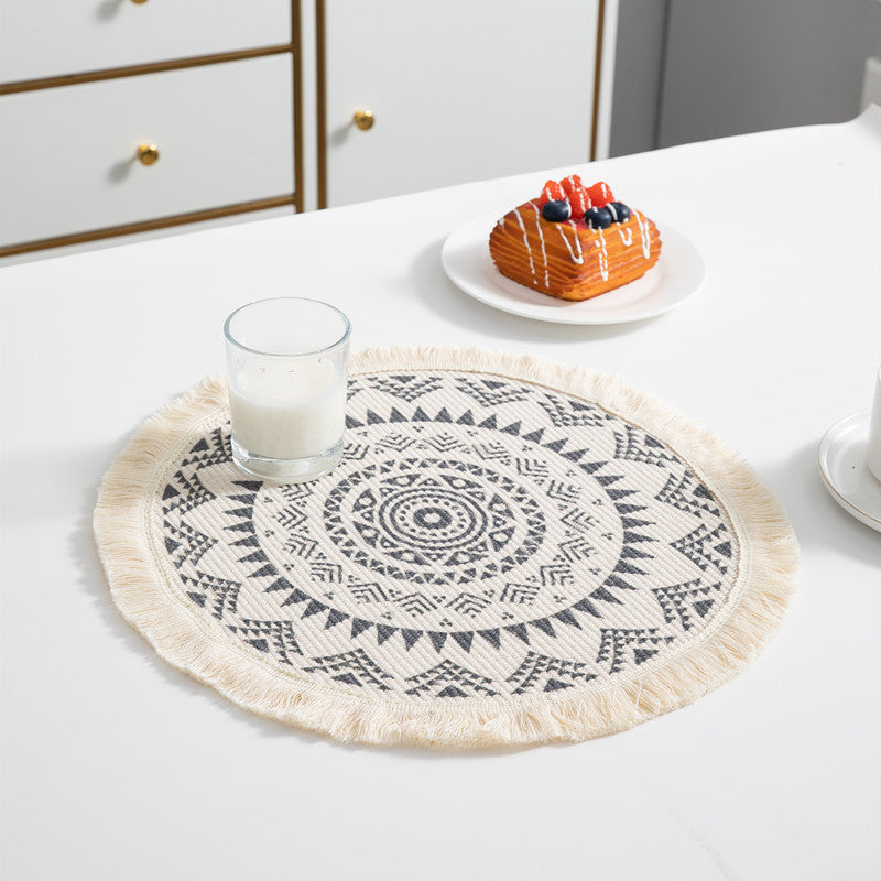 Runde Bohemian Dekor Tischmatte