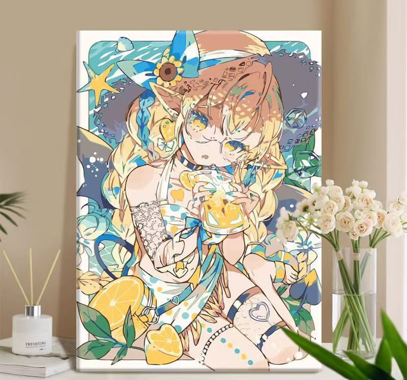 Verspielt Anime-Themen Canvas Kunstdruck Brehn