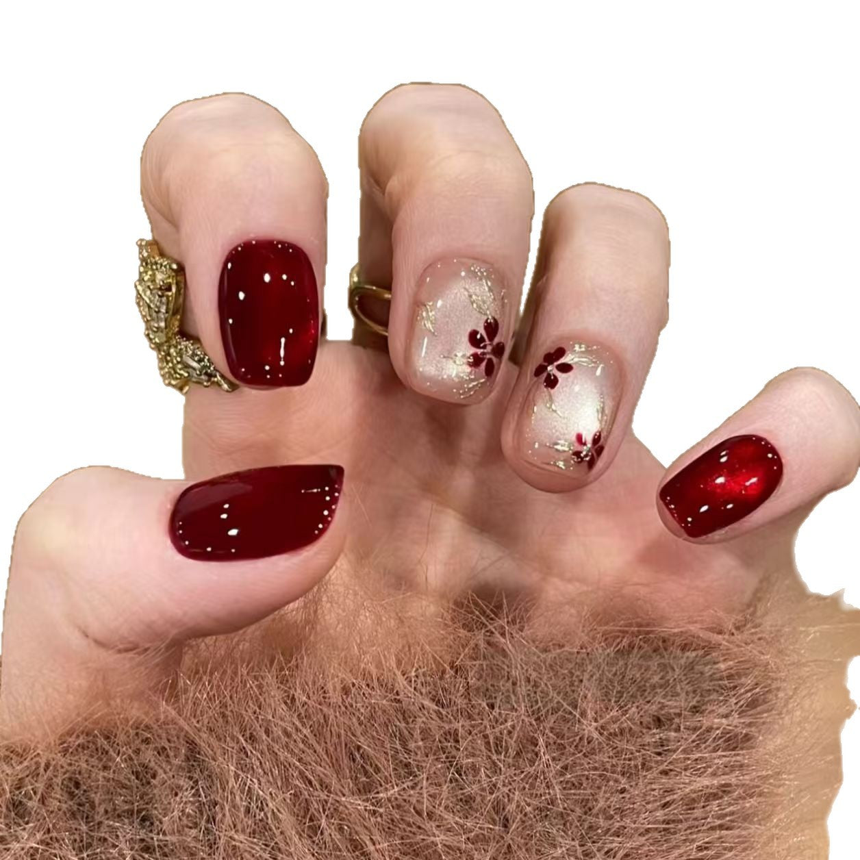 Elegantes Florales Nagelkunstset Brehn