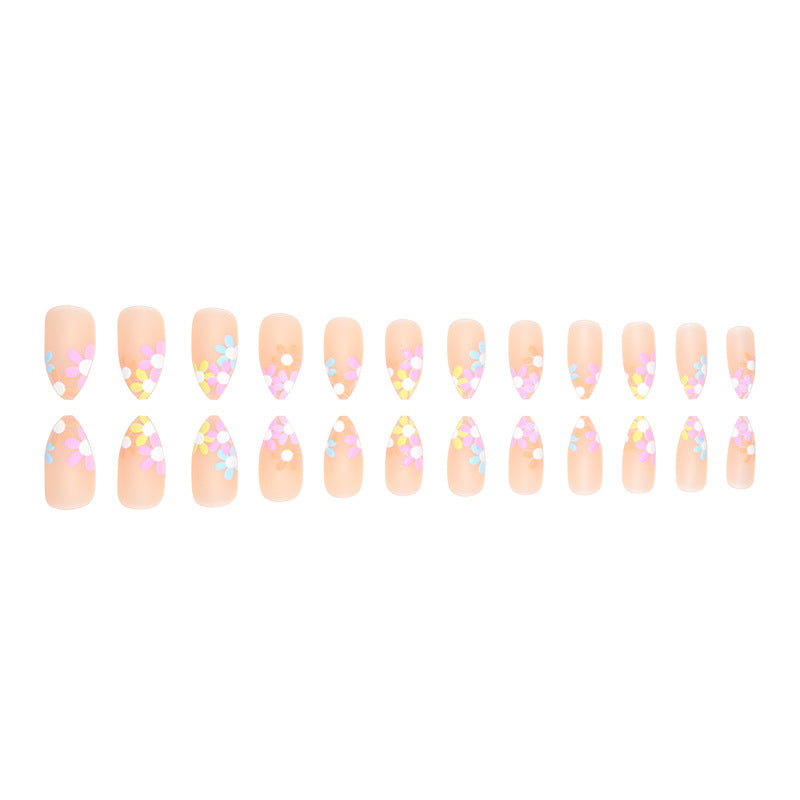 Blumenmuster Press-on Nagelset Brehn